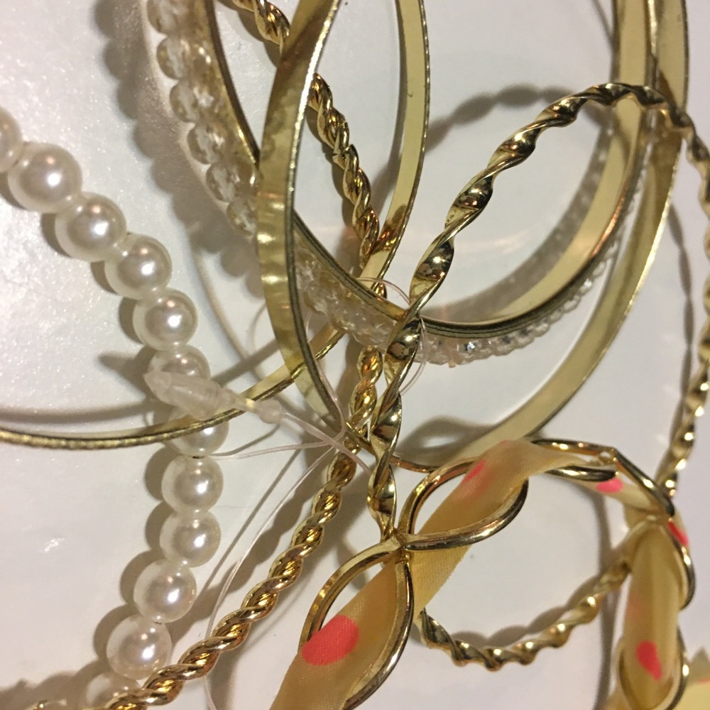 Gold Stackable Bracelets - Picture 7 of 7
